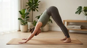 posture yoga chien tête bas