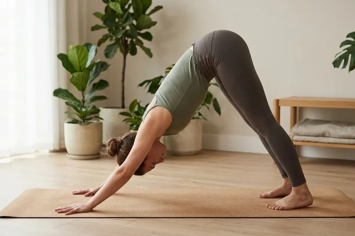 posture yoga chien tête bas